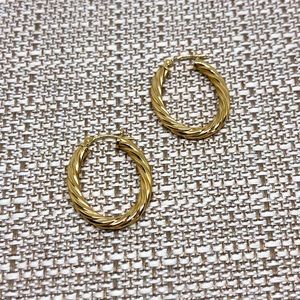 Vintage gold hoops